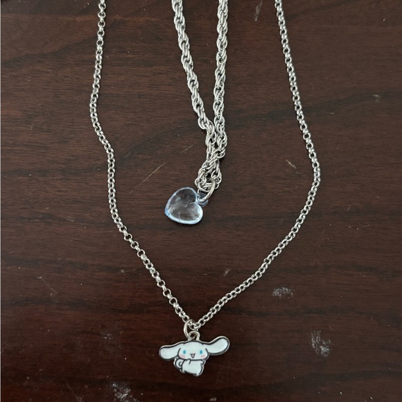 Sanrio Cinnamoroll Silver Necklace Set - Picture 3 of 3